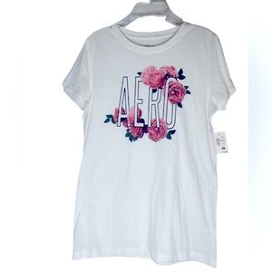 Aeropostale “aero” white t shirt
